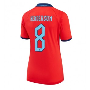 Lacne Ženy Futbalové dres Anglicko Jordan Henderson #8 MS 2022 Krátky Rukáv - Preč